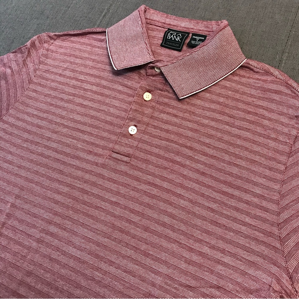 Jos. A. Bank Men's Short Sleeve Golf Polo Size Small